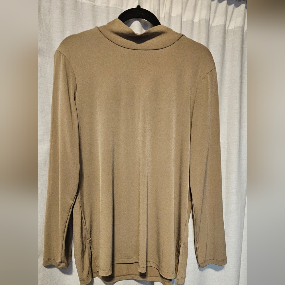 Susan Graver Modern Essentials Women's Tan Top